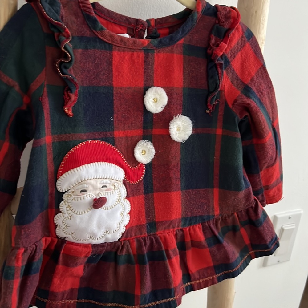 Mud Pie Santa Tunic and Legging Set (available in Sz 6-9 months & 12-18 months) - Picture 2 of 8